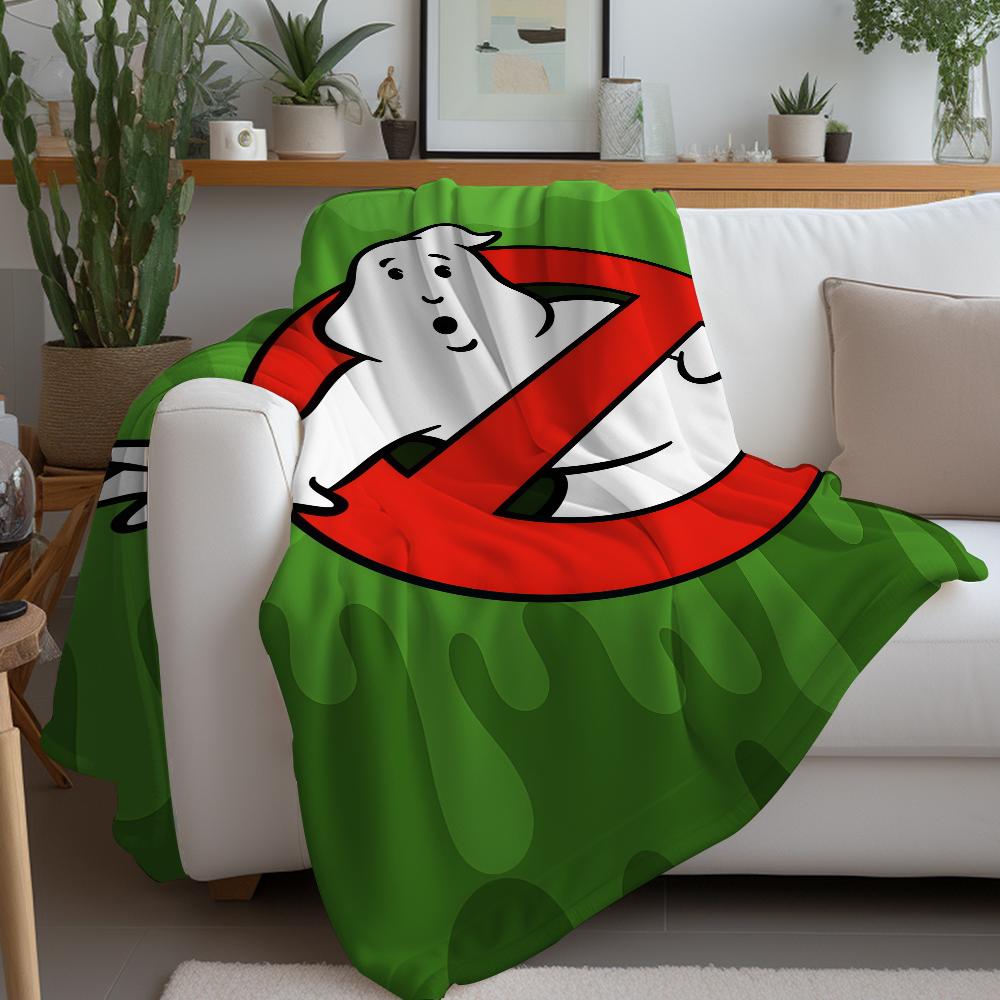 Retro C-classic G-ghostbusters Movie Blanket Warm And Soft Suitable For Bedroom Living Room Sofa Bed Office Travel Camping