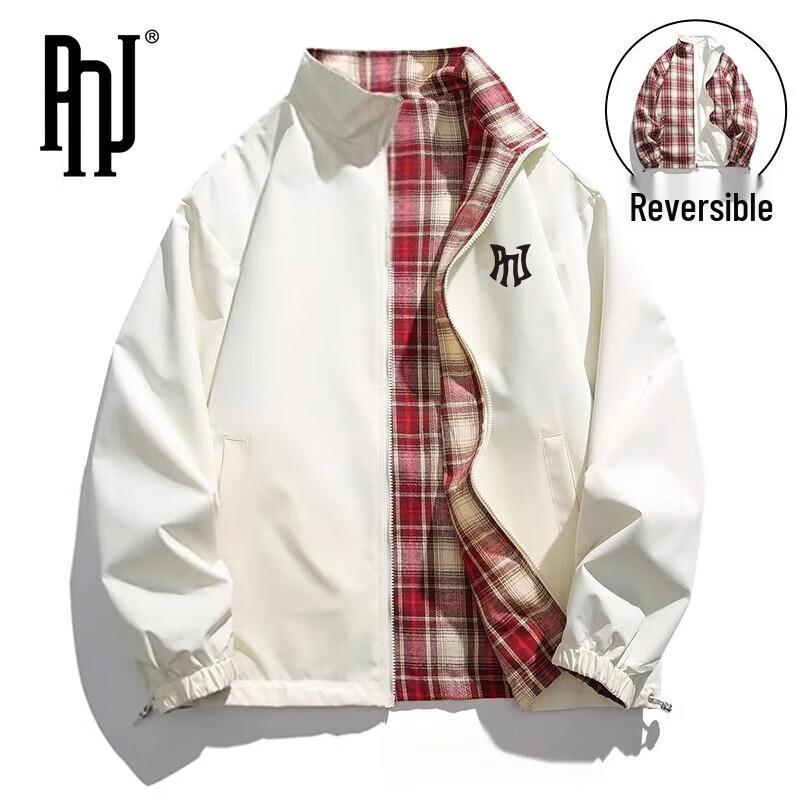 PNJ Herren Wendbare Winddichte Stehkragenjacke