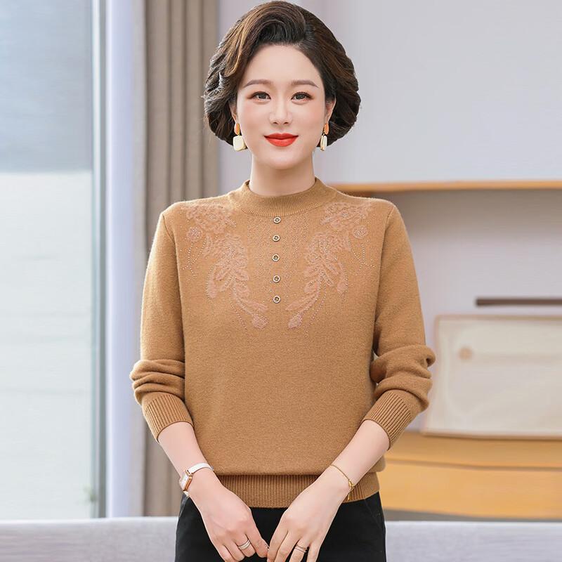 YUZHAOLIN Women's Autumn/Winter Mock Neck Warm Sweater