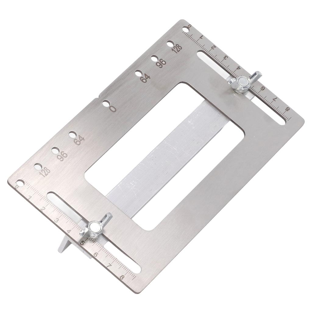 Woodworking Handle Punch Hole Locator Stainless Steel Hole Drilling Template for Cabinet Door