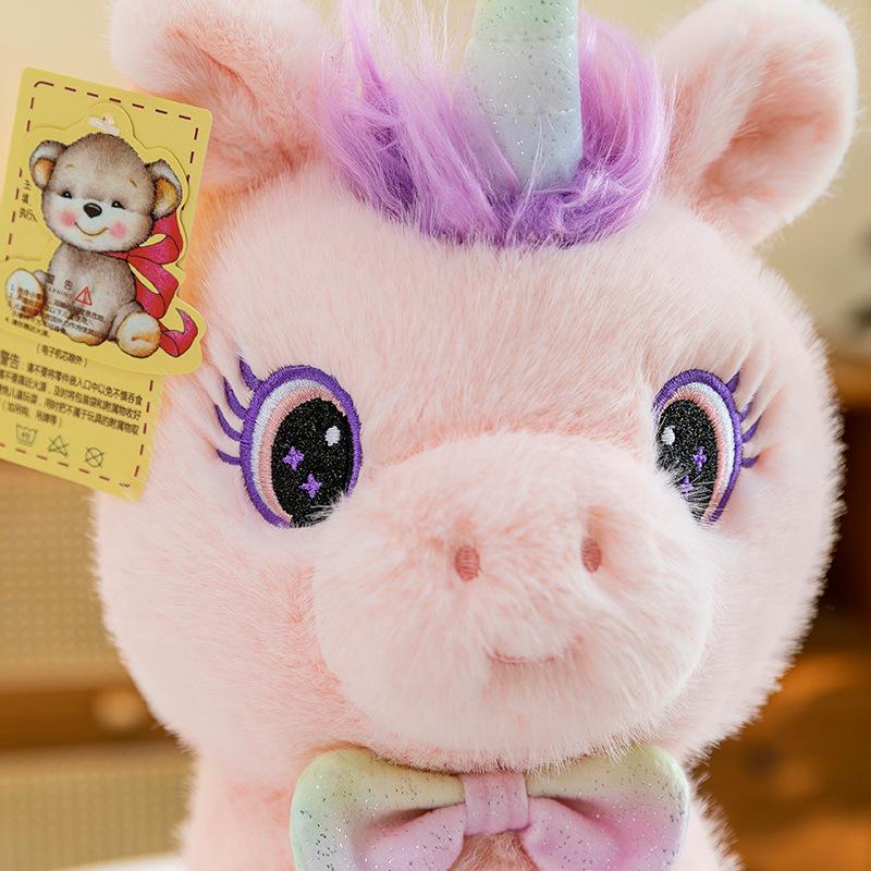 Jucărie de pluș Unicorn Stea Desen Animat Ponei Roz Drăguț Păpușă pentru Copii Cadou Fete