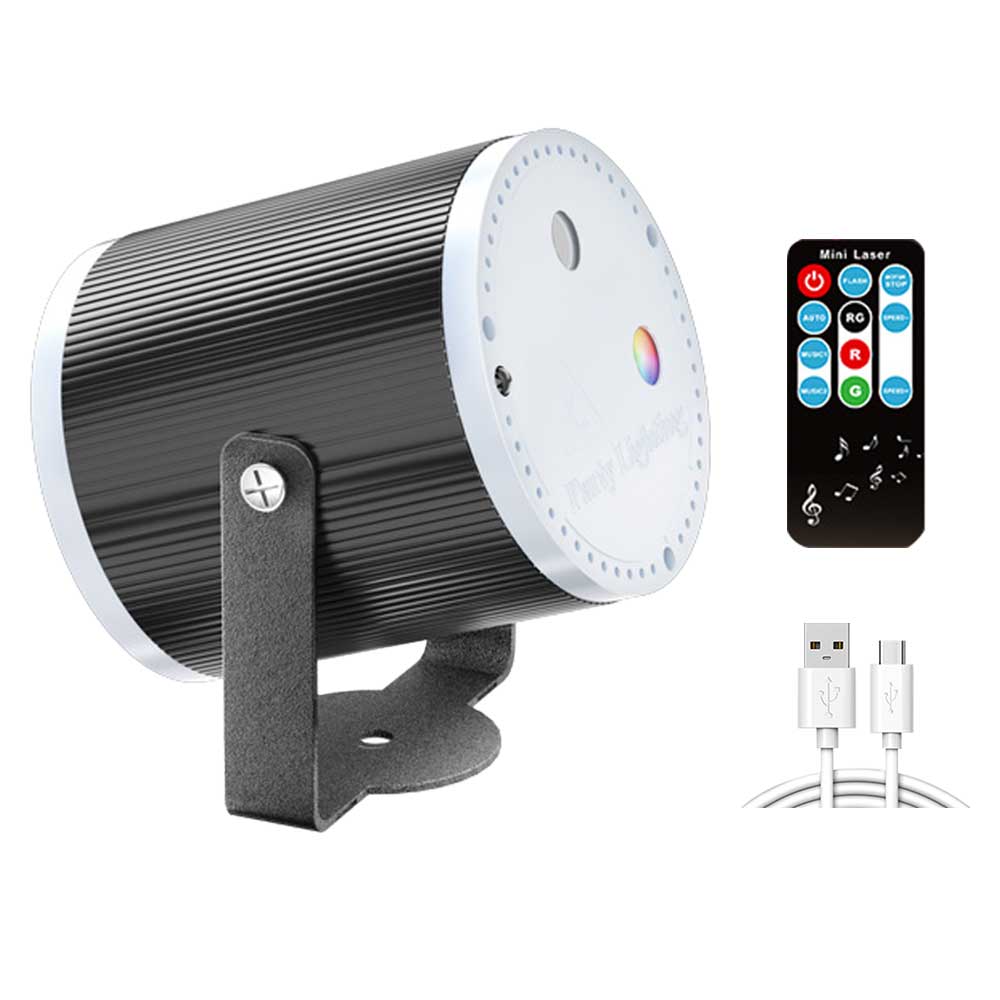 

32 Паттерна Мини Световые Эффекты с Управлением Звуком Сценические Огни для Вечеринки Проектор Стробоскоп DJ Сценические Огни Диско Рождественское Украшение