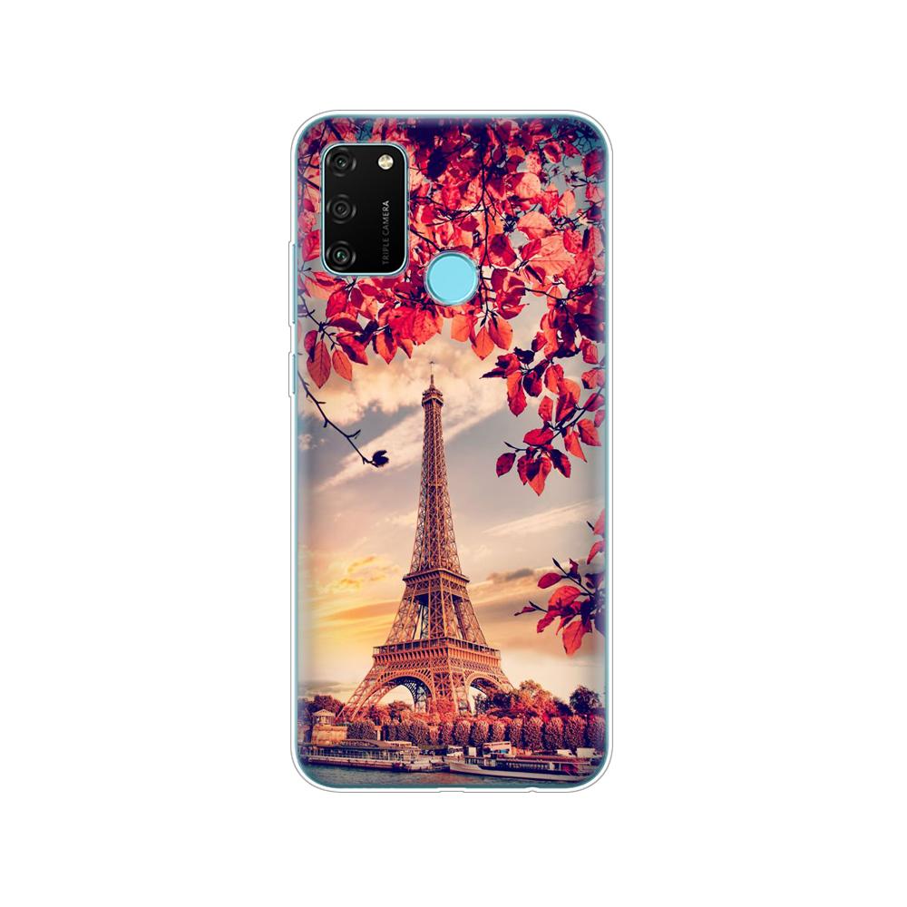 Hülle für HONOR 9A Hülle 6,3 Zoll; Weiche TPU-Silikon-Handyhülle für Huawei Honor 9A 9 A MOA-LX9N Rückseitenschutz Coque Funda Hülle