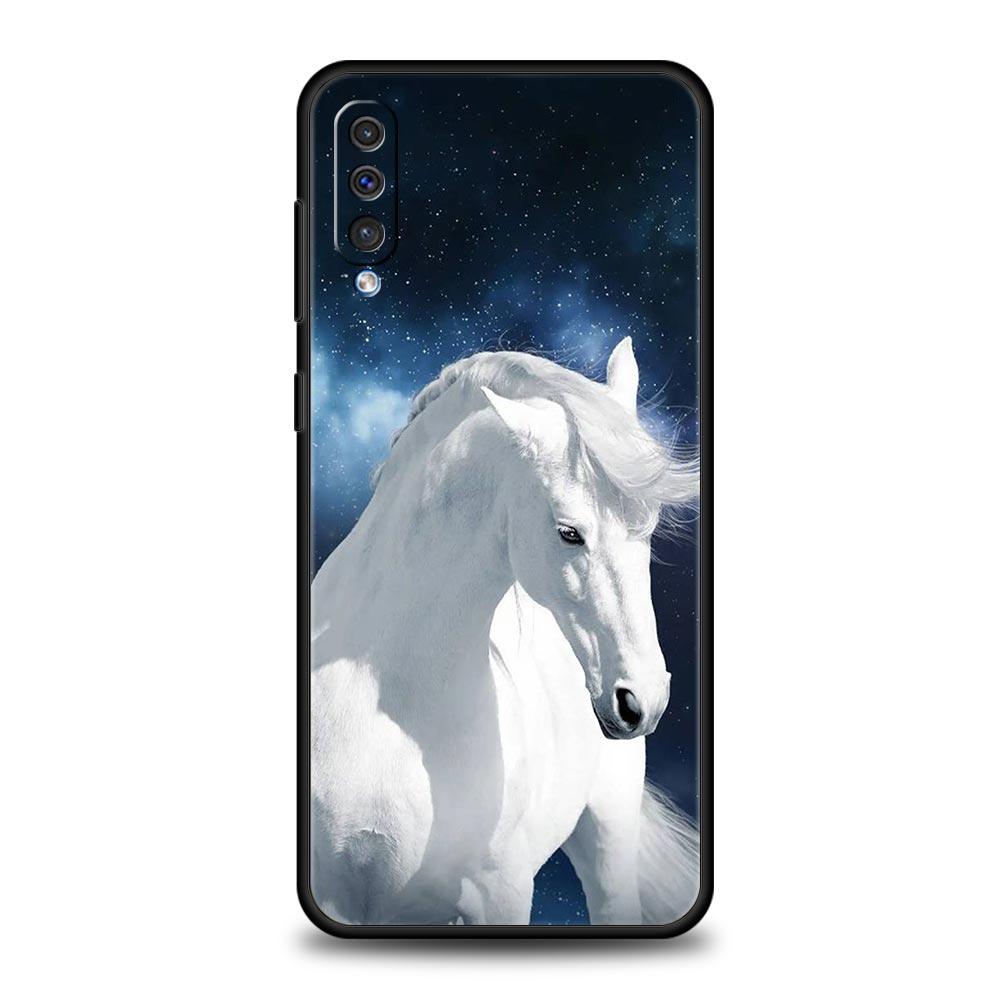 Running Horse Animal Phone Case For Samsung A54 A52 A24 A14 A50 A72 A70 A30 A40 A20S A20E A02S A12 A22 A34 A42 A32 5G A04s Cover