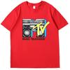 Mtv Music Television Retro Shirts Graphic Tee Tops Tshirt New Arrival Goods High Quality Short Sleeve Tee Cotton Mens Tshirts