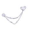 3 Pcs Magnetic Clothing Clips with Chain Sweet Bows Magnetic Buckles Removable Magnetic Pins Heart Pants Clips