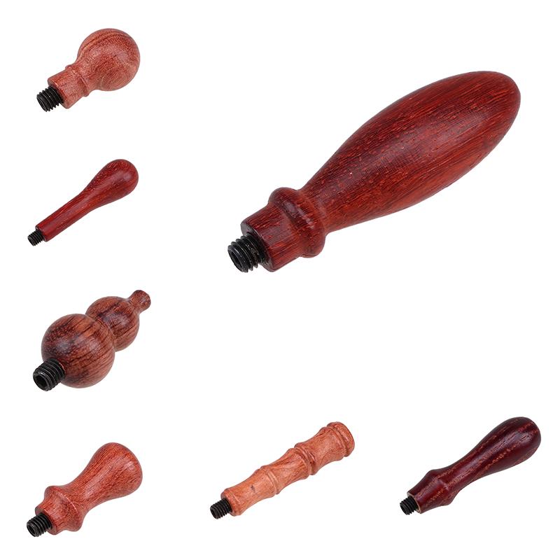 Retro Stamp Wooden Handle Antique Handles for Wedding Invitatio Sealing Wax Envelop Scrapbooking Stamp Head Handle Wedding Stamp