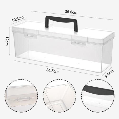 seimeinoki 900+ Card Storage Box, Trading Card Box, Clear, Large Capacity, Handheld Trading Card Case, Top Loader Case, Pokemon Card Case, Duel Master