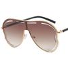 NEW Sun Glasses Women Anti-UV Spectacles Butterfly Google Oversize Frame Eyeglasses Personality Siamese Lens Sunglasses
