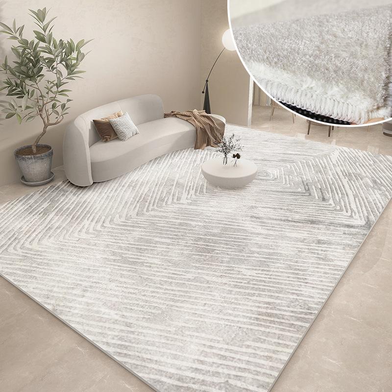 Modern Carpets for Living Room Abstract Large Area Plush Rugs Bedroom Decor Bedside Carpet Grey Thickened Floor Mat Lounge Rug