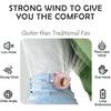 (Green) Portable Silent Mini Bladeless Fan Clip-on, Mini Fan with Clip, 2025 New Model, Adjustable 3-Speed Wall Hanging Fan, Compatible with Out