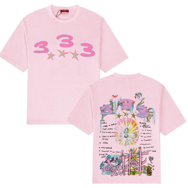 Svenska Bladee 333 Harajuku T-shirts Skate Drain Gang Albumgrafik Tryckt T-shirt Herr Kortärmad T-shirt Hip Hop Y2K Kläder