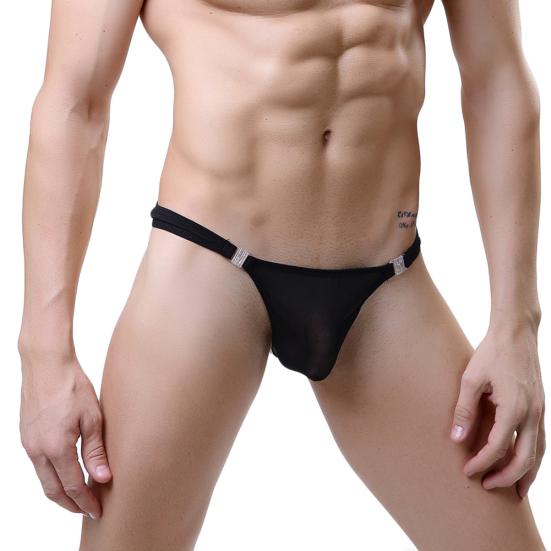 Honeymoon Durchsichtige Herren G-String Unterwäsche Solide Sexy Slips Tangas T-back