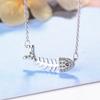 Necklace Female Small Fresh Fish Bone Sweet Short Ocean Collarbone Chain Pendant Female Necklace Romantic Valentine's Day Gifts for Girlfriends