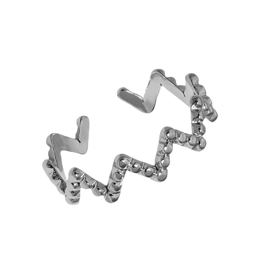 

Европейское и американское геометрическое кольцо из титановой стали с открытой шинкой - Простое и нерегулярное кольцо в холодном стиле для женщин Adjustable