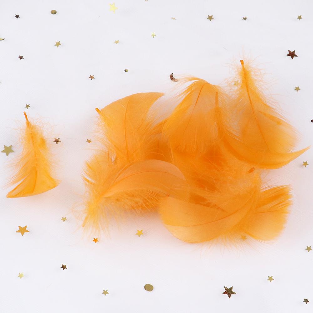 50PCS 5-12cm Natural Goose Feathers Bulk for DIY Crafts Wedding Costume Hair Accessories Party Decorations
