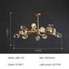 Modern Luxury Style LED Chandelier For Living Room Bedroom Dining Room Kitchen Ceiling Lamp Gold Copper Crystal G9 Pendant Light
