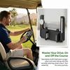 Golf Cart Phone Holder for Steering Wheel Flip Up Cell Phone Mount Car Golf Cart Accessories for Smartphone