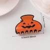 Cute Halloween Pumpkin Hair Claw Clips Non Slip Strong Hold Fashion Hair Clamps for Girls Holiday Party Daily Hairstyling