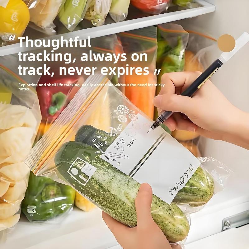 Förseglade påsar, Kylskåpsförvaringspåsar, Hushållsförvaring, Frysförseglade förvaringspåsar, Dubbelribbade täta påsar