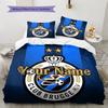 Club Brugge Kv Custom Name Pattern Bedding Quilt Set Quilt Cover Pillowcase Home Birthday Gift(1 * Duvet Cover + 2 * Pillowcase, Without Core)