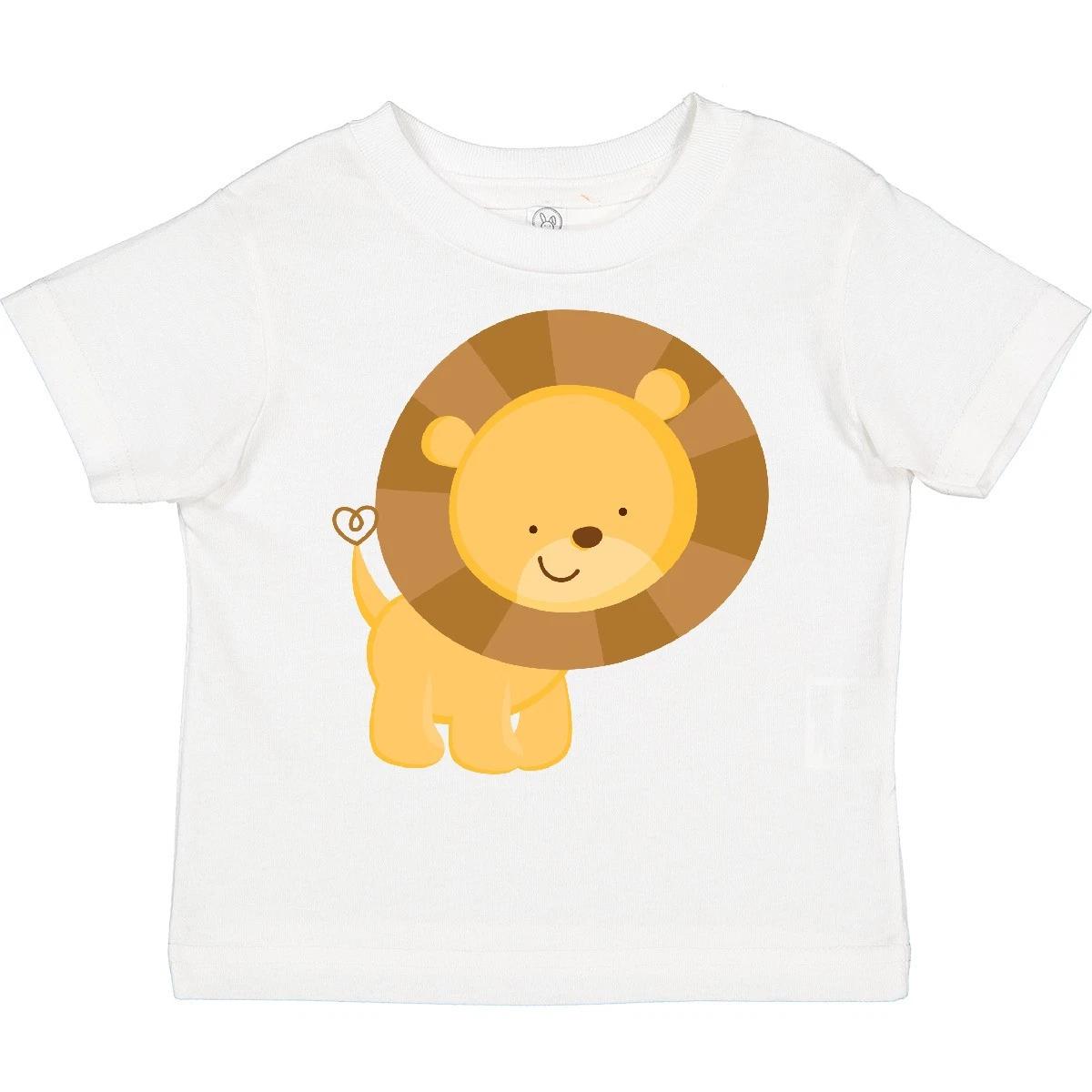 Inktastic Happy Lion Toddler T-Shirt Jungle Wild Animal Zoo Child Preschooler 100