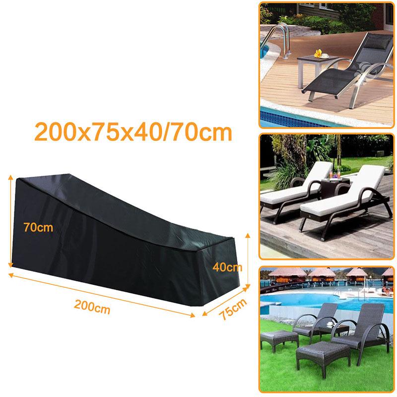 Waterproof Outdoor Recliner Chair Cover - 210D Oxford Cloth, UV & Dust Proof