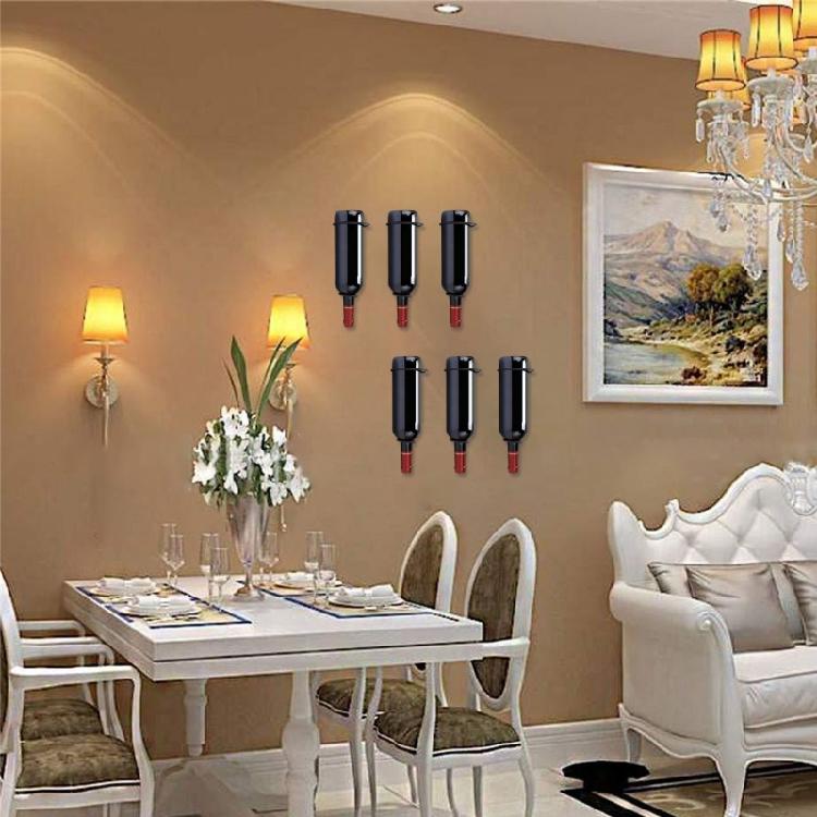 Wall Mount Wine Rack for Single Wine Bottle Holder for Home Bar Kitchen Storage