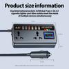 Transformer Portable Power Usbtypec Chargers Socket Voltage Detection 200w Power Adapter Car Inverter 12v24v To 220v Converter Digital Display