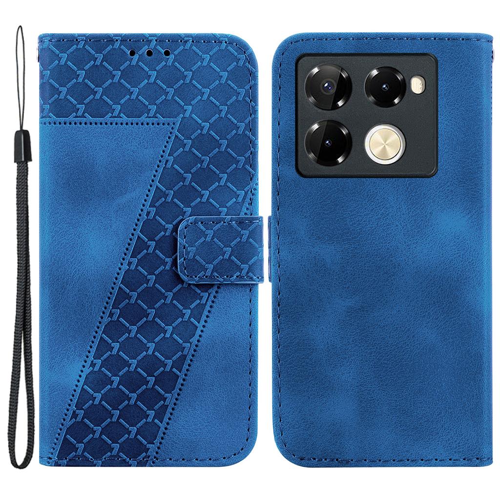 For Infinix Note 40 Pro+/Note 40 Pro 5G Cell Phone Case 7-Shaped Pattern PU Leather Cover