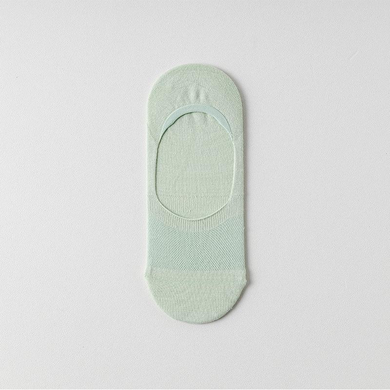Ultra-invisible Thin Women's Boat Socks, Solid Color, Simple, Breathable, Sweat-absorbent, and No Heel Drop