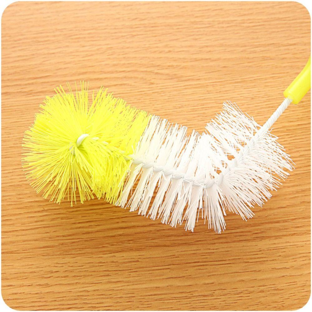 Handle Flexible Bottle Cleaning Brush Cup Washing Brush Clean Tool Decontamination Bottle Brush