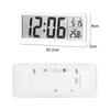 Digital Wall Clock Electronic Wall Mounted LCD Disply Clocks Multifunctional Temperature and Time Week Display Battery Powered