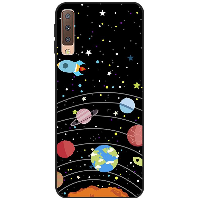 Cases For Samsung Galaxy A7 2018 Cover Silicon Color Phone Case Cover For Samsung A7 2018 A750 A750F 6.0 Inch Protective Shell