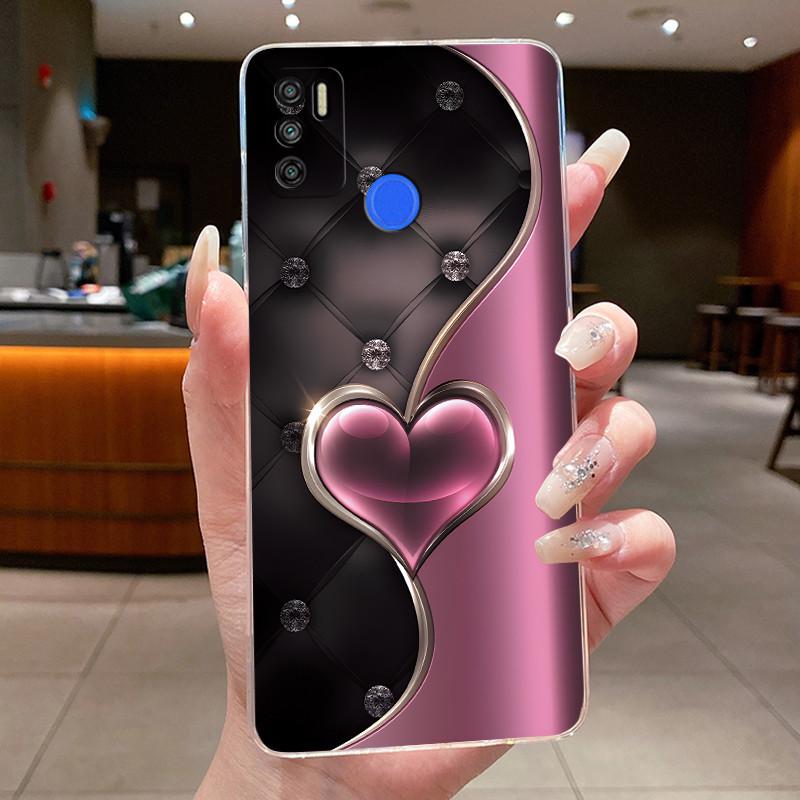 For Tecno Spark 5 Air 6 Air Spark5 Pro Funda Cover Flower Butterfly Bow Phone Casing Soft Silicone Transparent TPU Jelly Case