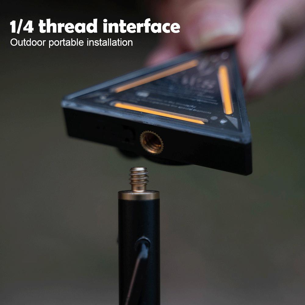 LED Tactics Triangle Light Portable Camping Light Mini Direction Light Outdoor Warning Light Rechargeable Hiking Fishing Bikes