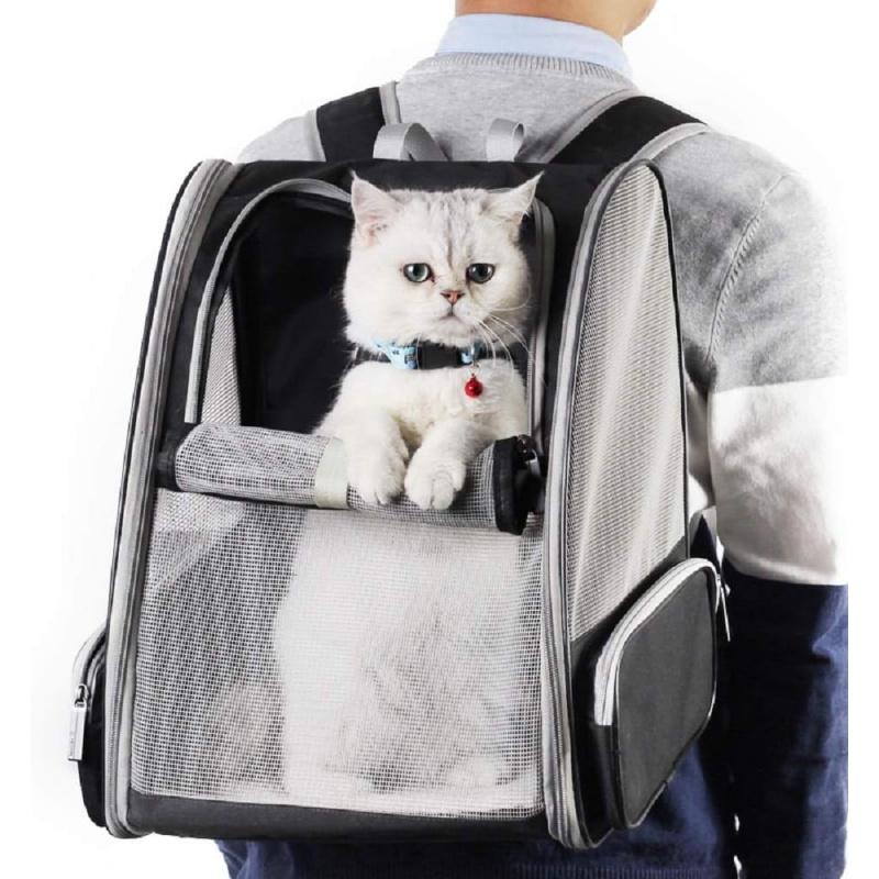 Universal Black Innovative Traveler Bubble Backpack Pet Carrier for Cats And D with Pets Comfortable Breathable Pet Carrier Bag