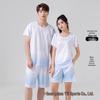 Unisex Gradient Basketball Jersey Set, Fake Two-Piece Short Sleeve, College Competition Training Uniform, Customizable Summer Jersey.