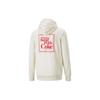 Puma Retro Color-Block Letter Logo Casual Hoodie Men Tops Ivory-White 536161-97