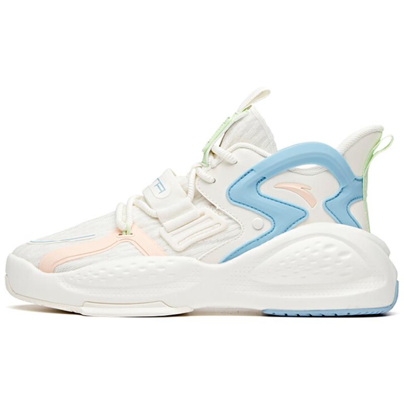 Anta Life Collection Mid-Top Casual Shoes Women s White Blue Sneakers 122038081-3 36