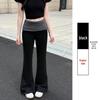 Pantaloni da Yoga a Zampa d'Elefante Color Block da Donna - Vita Bassa, Vita Alta, Versatili, Snellenti per Primavera/Estate