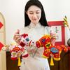 Peluche Cheval Porte-Bonheur du Nouvel An Chinois Avec Remplissage en Coton PP Pour les Cadeaux de la Fête du Printemps