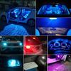 2X W5W 194 T10 Glasgehäuse Cob Auto LED Glühbirne Weiß Blau Rot Keil Kennzeichenleuchte Kuppelleuchte
