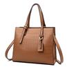 Stylish Minimalist Large Tote Bag For Women With Crocodile Pattern For Daily Use
