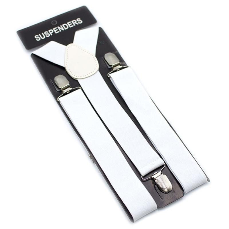 Bretelles réglables de 3,5 cm avec clips antidérapants Design rétro en Y Élastique extensible Pour hommes et femmes