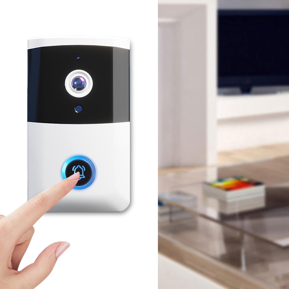 WiFi Wireless Video Doorbell IR Night Vision Doorbell Camera Smart Door Bell for Home Security Alarm System