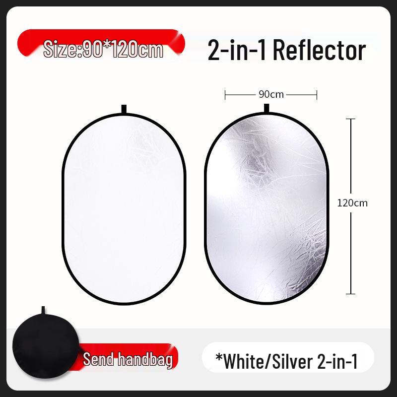 

Складана портативна відбивальна дошка для фотографії та прямих трансляцій - Великий розмір для використання в приміщенні/на вулиці