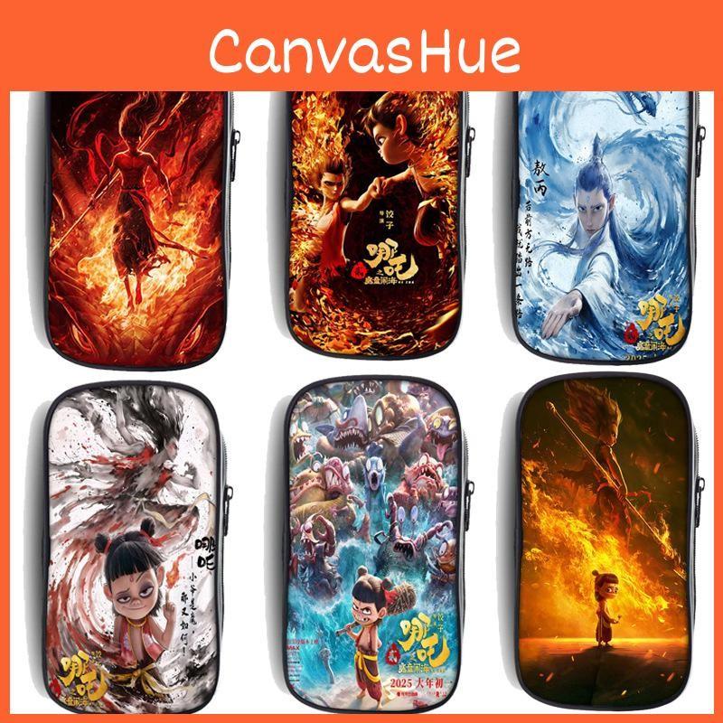 Fabric Nezha Oxford Pencil Case Organizer For Students And Teens Storage Bag