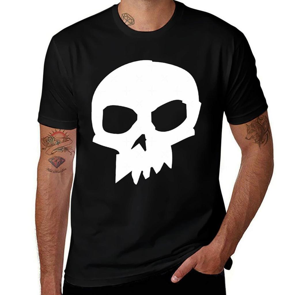 Skull Sid Tshirt Basic Solid Tee For Daily Use