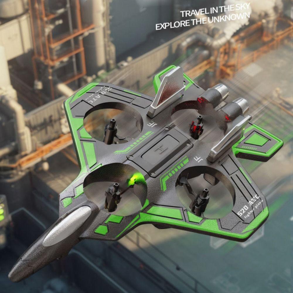 

RC Drones Remote Control Foam Fighter EPP Foam RC Hobby Jet Plane Home Decor зелений